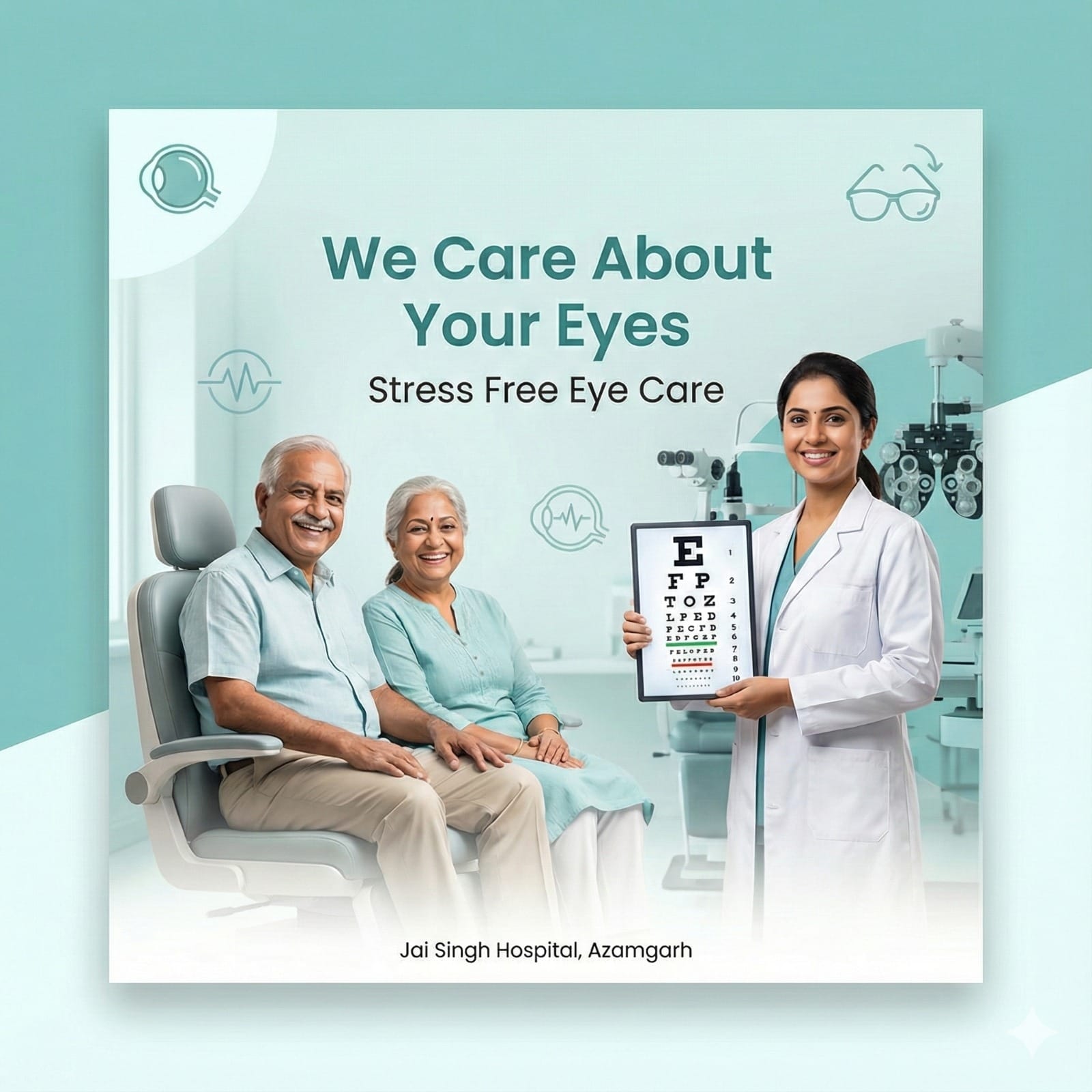 Eye care examination room